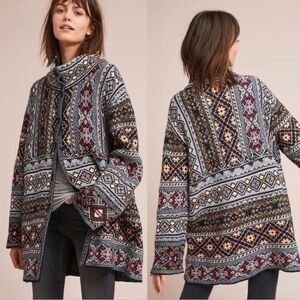 ALDOMARTINS ANTHROPOLOGIE Oslo Sweater Coat Medium